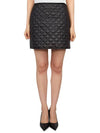 Padded Mini A-Line Skirt Black - MONCLER - BALAAN 3