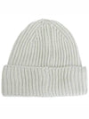 Goggle Lens Beanie White - CP COMPANY - BALAAN.