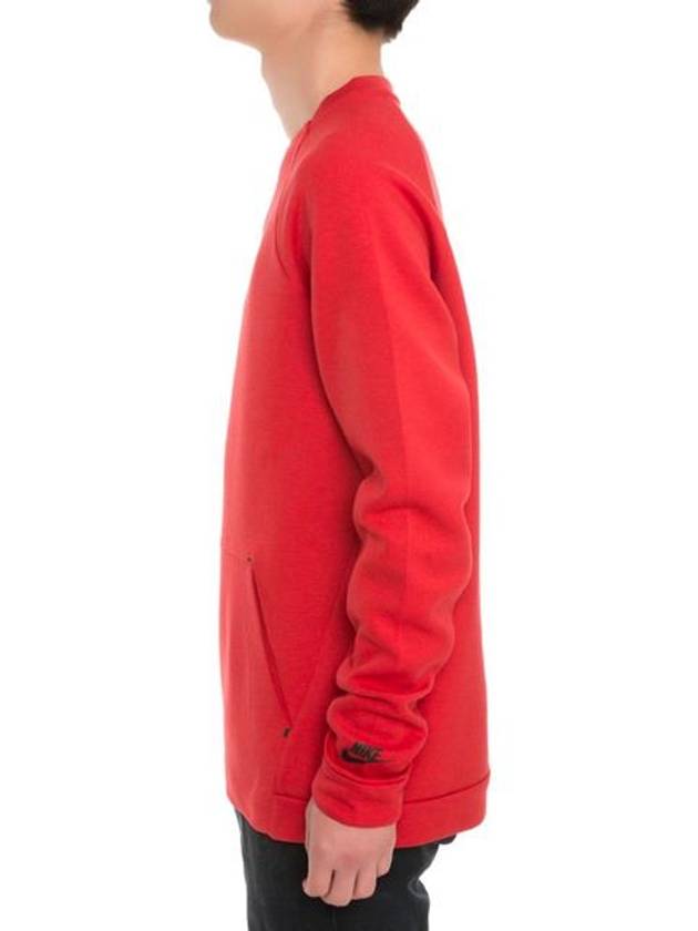 01805140654Tech fleece kangaroo pocket tshirtred - NIKE - BALAAN 12