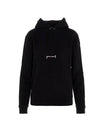 Signature Logo Hooded Top Black - SAINT LAURENT - BALAAN 1