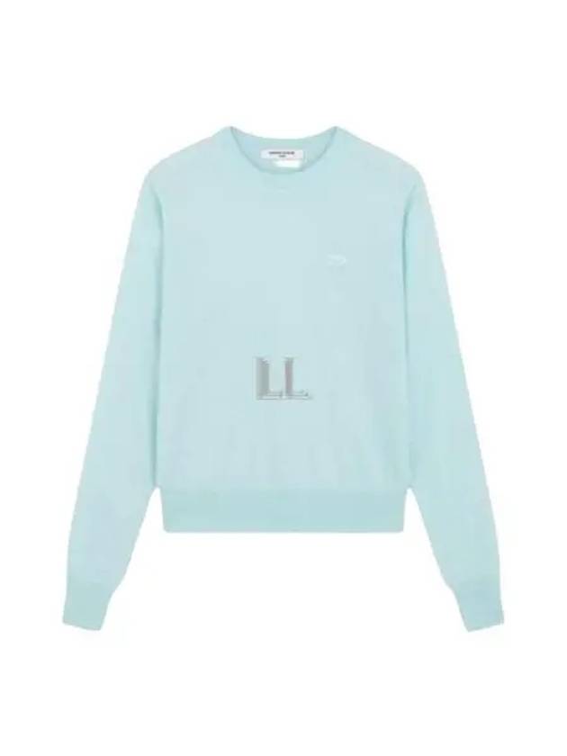 Women's Baby Fox Patch Regular Knit Top Mint - MAISON KITSUNE - BALAAN 2