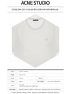 Studios Men's Nash Face Crewneck Short Sleeve T-Shirt White - ACNE STUDIOS - BALAAN 3