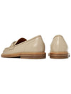 Ninna Chain Leather Loafers Beige - CHLOE - BALAAN.