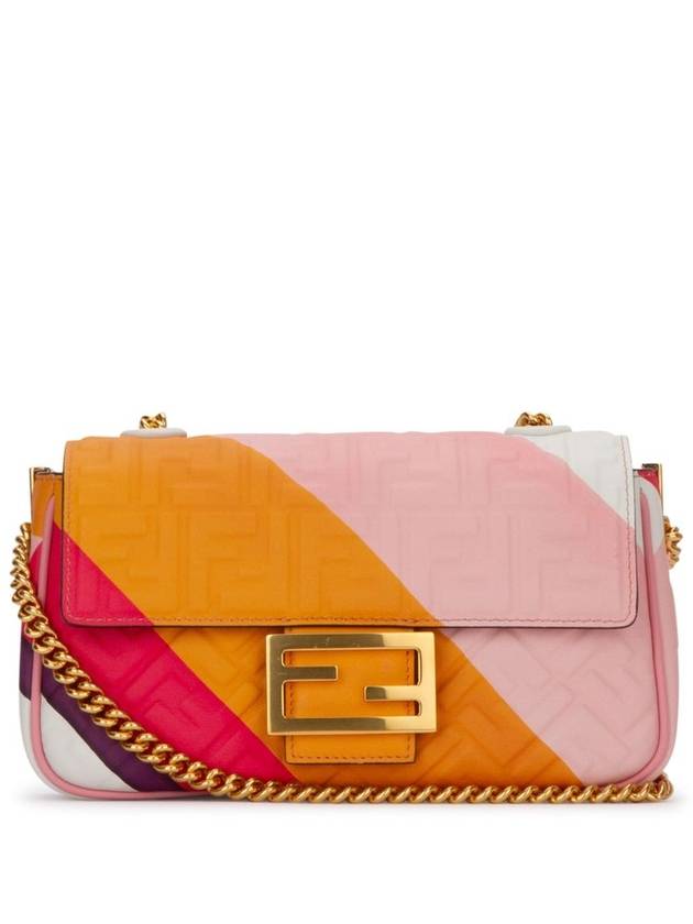 Baguette leather chain shoulder bag - FENDI - BALAAN 2