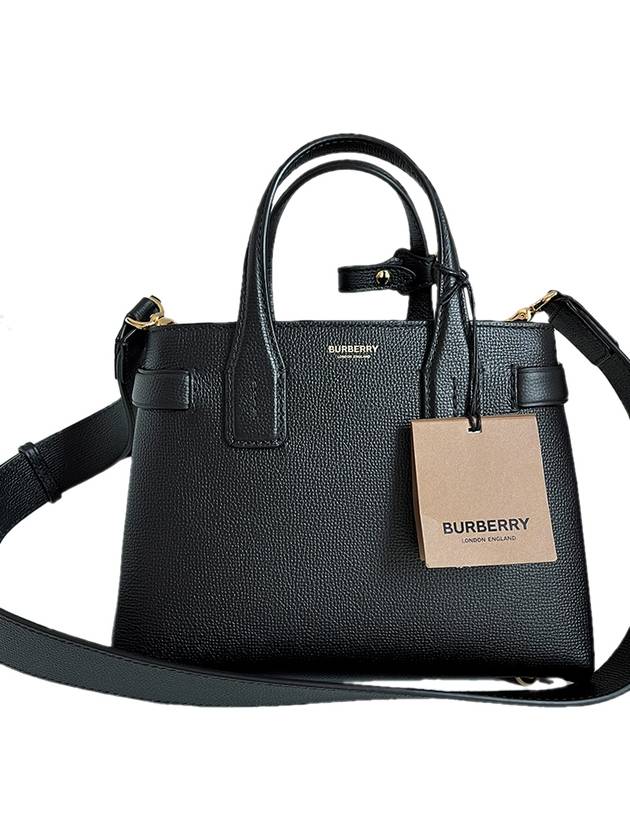 House Check New Banner Small Tote Bag Black - BURBERRY - BALAAN 2