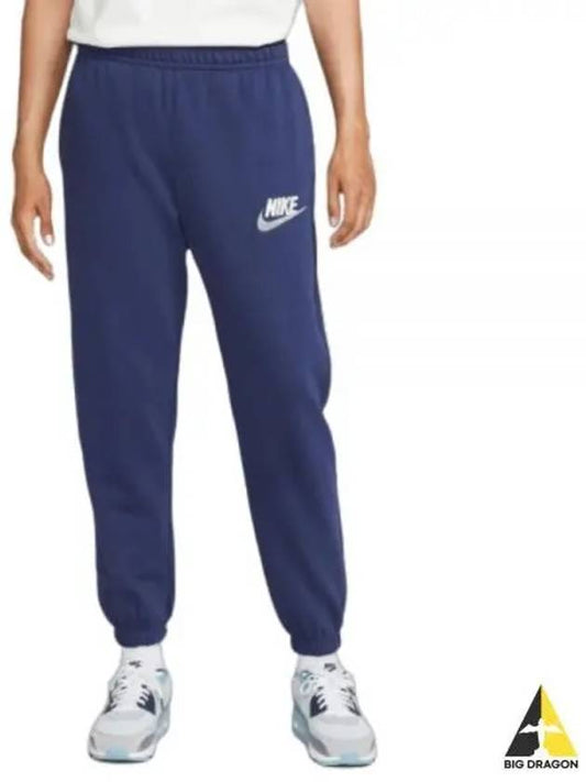 Men's Club French Terry Track Pants Navy - NIKE - BALAAN 2