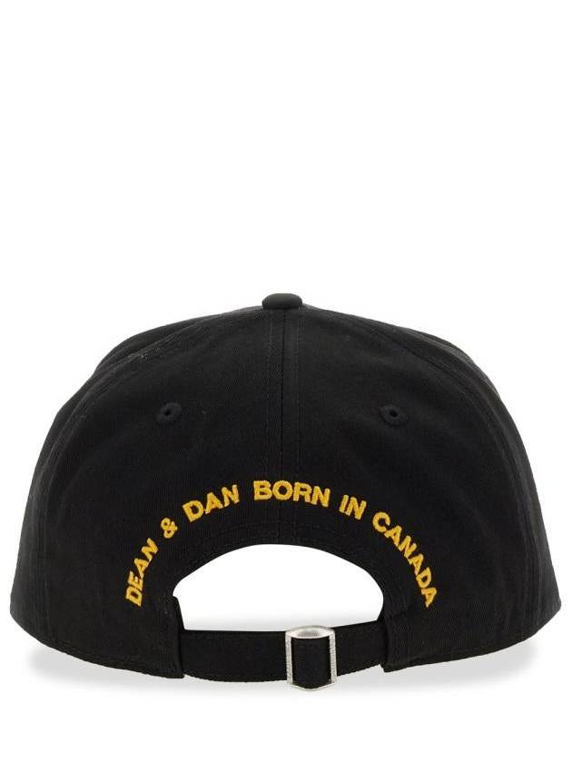 Canadian Flag Ball Cap Black - DSQUARED2 - BALAAN 3