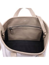 Barbes East West Raffia Striped Shopper Tote Bag Grey - BALENCIAGA - BALAAN 7