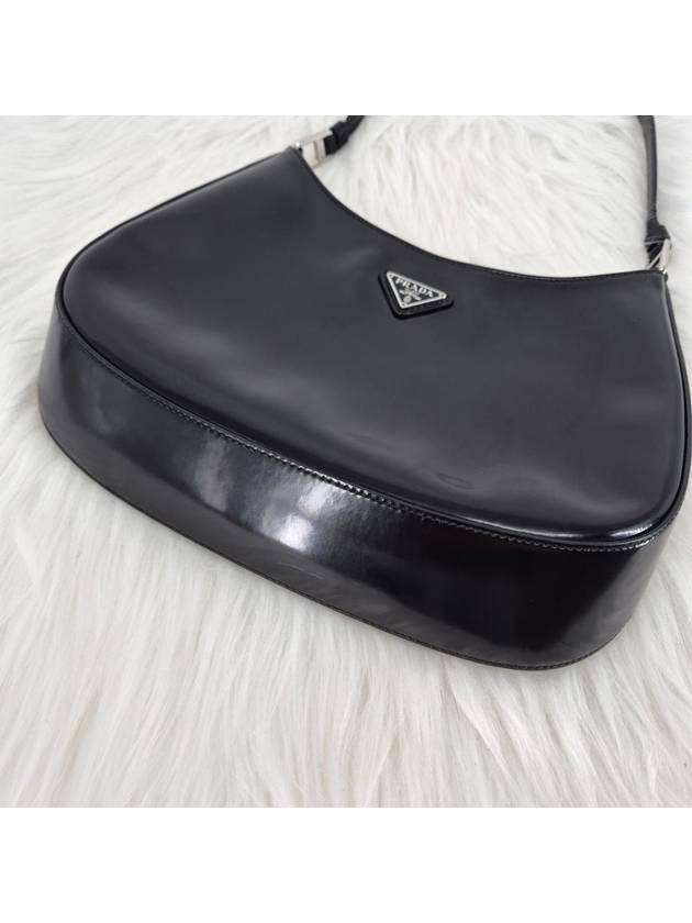 Brushed Cleo Hobo Bag Black Tote Shoulder - PRADA - BALAAN 8