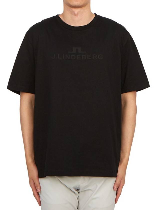 Alpha Short Sleeve T-Shirt Black - J.LINDEBERG - BALAAN 1