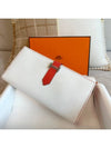 Bean long wallet Epson two tone silver cabinet - HERMES - BALAAN 4