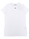 Embroided ORB Peru Short Sleeve T-Shirt White - VIVIENNE WESTWOOD - BALAAN 2