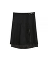 Clasp Wool A Line Skirt Black - OUR LEGACY - BALAAN 2