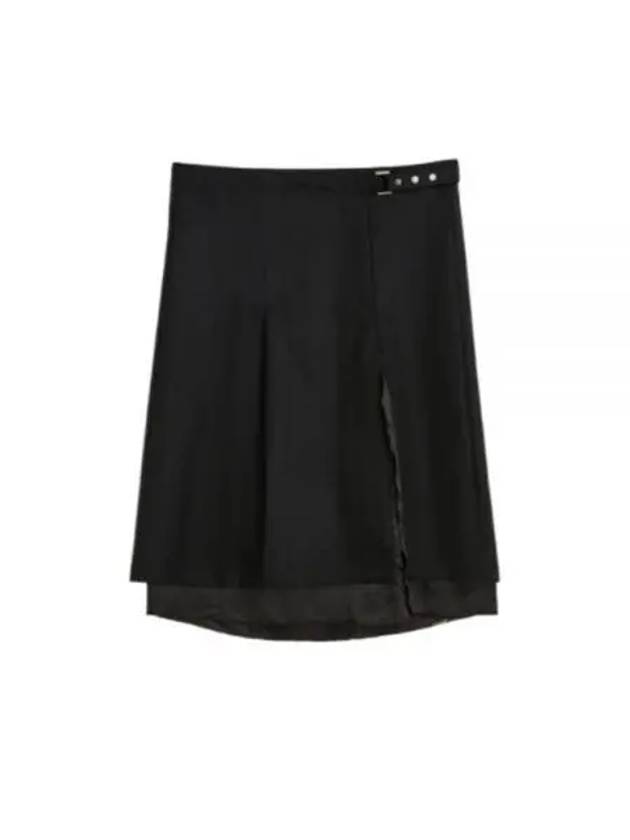 Clasp Wool A Line Skirt Black - OUR LEGACY - BALAAN 2