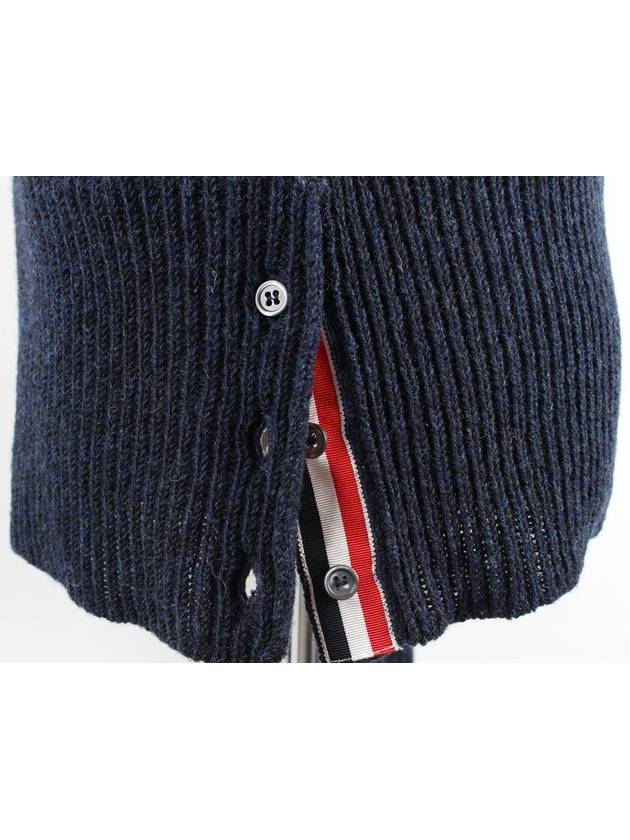 Diagonal armband Shetland knit navy 4 - THOM BROWNE - BALAAN 8