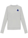 Millyp Velvet Logo Sweatshirt Grey - ISABEL MARANT - BALAAN 2