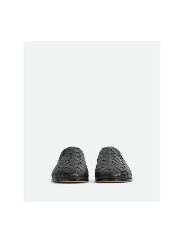 Intrecciato Leather Loafers Black - BOTTEGA VENETA - BALAAN 3