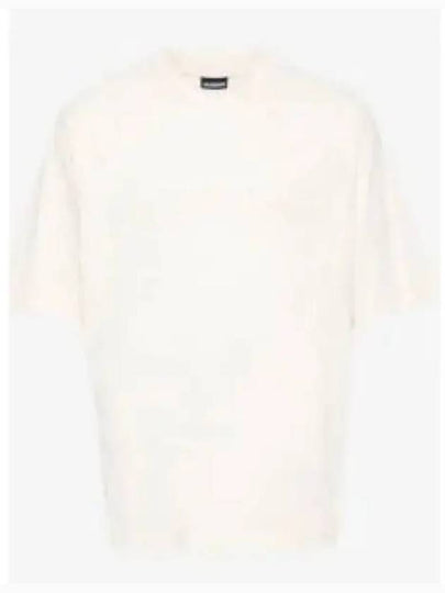 Le Typo Cotton Short Sleeve T-shirt Light Beige - JACQUEMUS - BALAAN 2