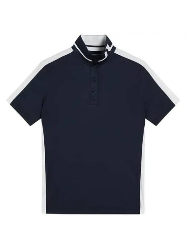 Women's PIP Short Sleeve Polo Shirt Navy - J.LINDEBERG - BALAAN 1