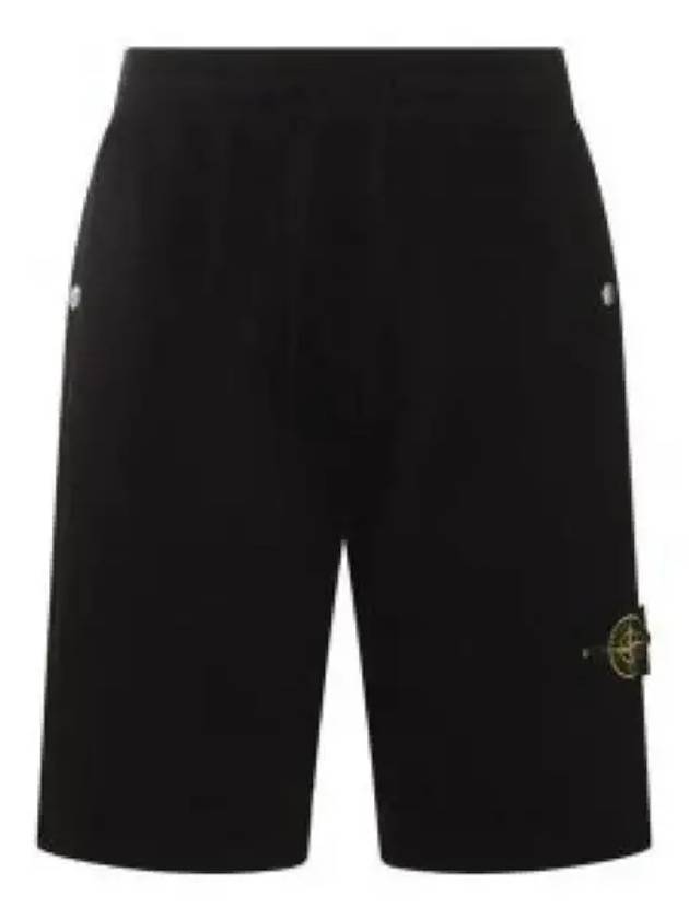 Wappen Patch Old Regular Fit Shorts Black - STONE ISLAND - BALAAN 2