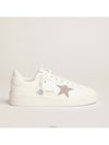 Pure Star Glitter Silver Low Top Sneakers White - GOLDEN GOOSE - BALAAN 5