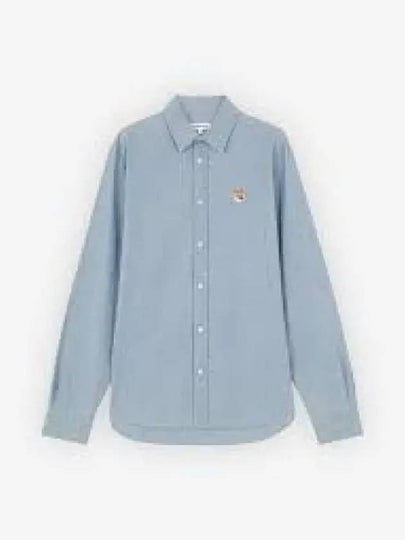 Baby Fox Classic Long Sleeve Shirt Blue - MAISON KITSUNE - BALAAN 2