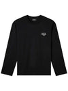 Men's Oliver Logo Long Sleeve T-Shirt Black - A.P.C. - BALAAN 2