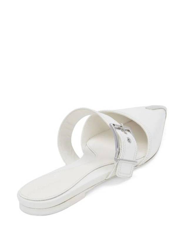 Punk Flat Mules White - ALEXANDER MCQUEEN - BALAAN 4