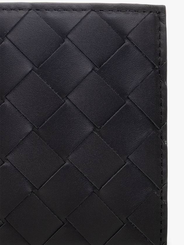 Intrecciato Leather Half Wallet Black - BOTTEGA VENETA - BALAAN 6