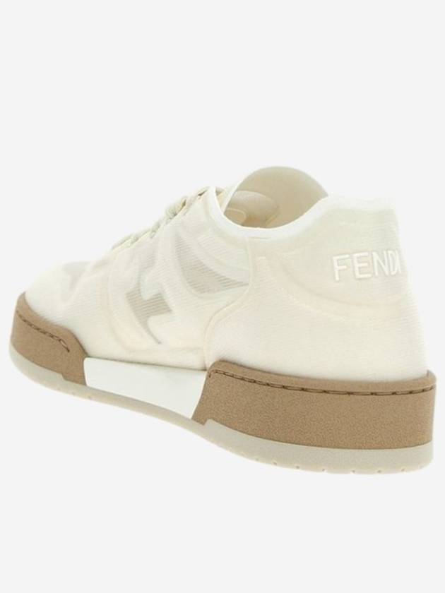 Match Mesh Low Top Sneakers White - FENDI - BALAAN 3