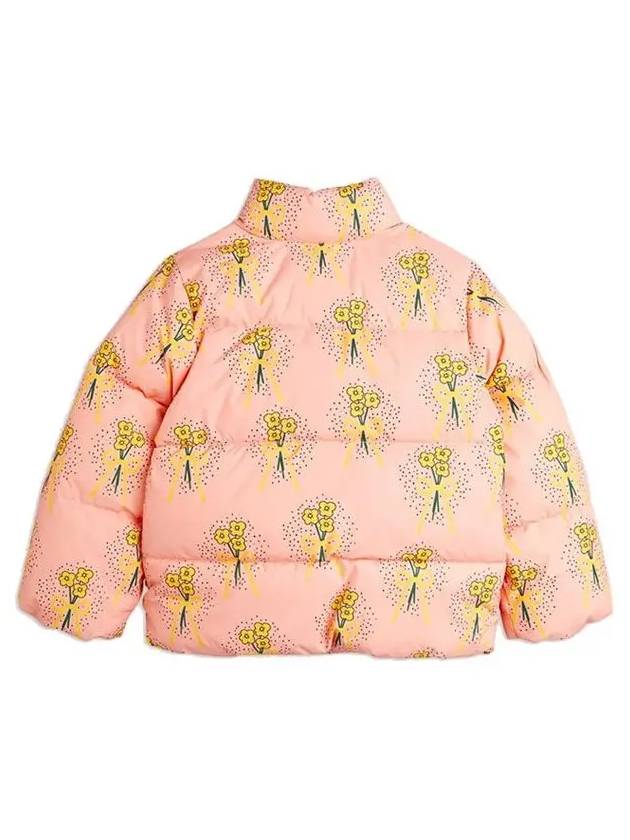 Kids Flower Puffer Jacket Pink 24710113 28 - MINI RODINI - BALAAN 3