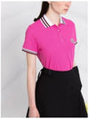 Hot pink women s short sleeve polo t shirt 8A00005 84720 544 - MONCLER - BALAAN 3