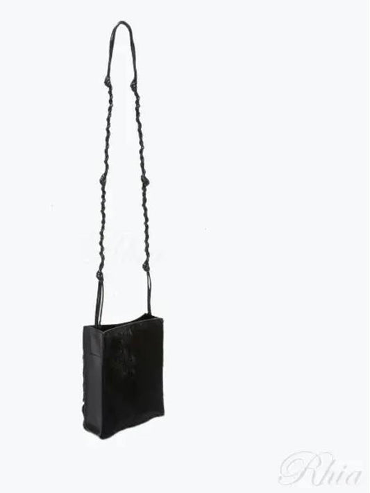 Tangle Small Calfskin Leather Cross Bag Black - JIL SANDER - BALAAN 2