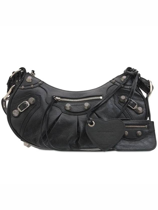 Le Cagole Small Leather Shoulder Bag Black - BALENCIAGA - BALAAN 2