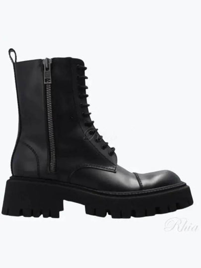 Tractor Lace-Up Middle Boots Black - BALENCIAGA - BALAAN 2