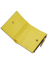 Women's Color Block Panel Saffiano Bicycle Wallet Yellow - MARNI - BALAAN.