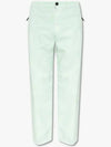 Marina Cotton Canvas Fatigue Straight Pants Light Green - STONE ISLAND - BALAAN 2