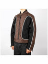 J-Blink Color Block Biker Jacket Black Brown - DIESEL - BALAAN 3