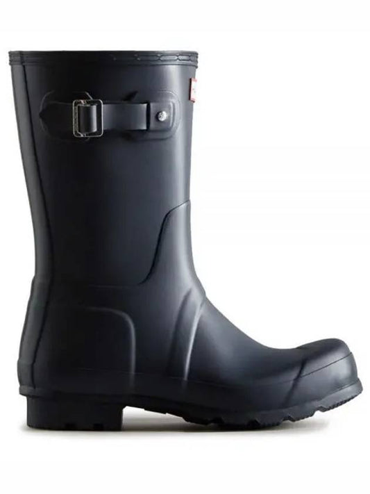 Men's Original Short Rain Boots Black - HUNTER - BALAAN.