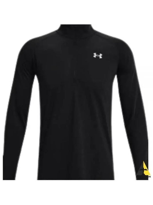 Men's Streaker Half Zip Long Sleeve T-Shirt Black - UNDER ARMOUR - BALAAN 2