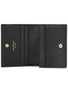 Gancini Logo Half Wallet Black - SALVATORE FERRAGAMO - BALAAN 5