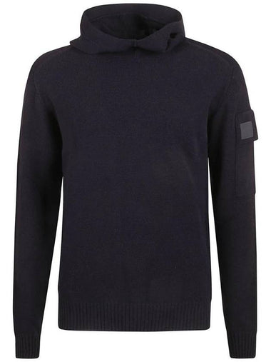 Metropolis Hooded Knit Top Navy - CP COMPANY - BALAAN 1