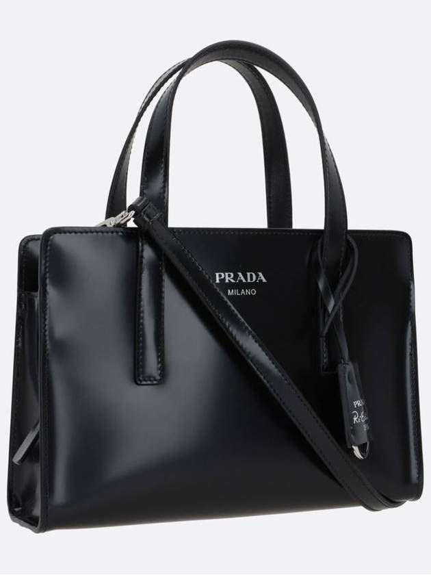 Re-Edition 1995 Brushed Leather Hand Mini Bag Black - PRADA - BALAAN 4