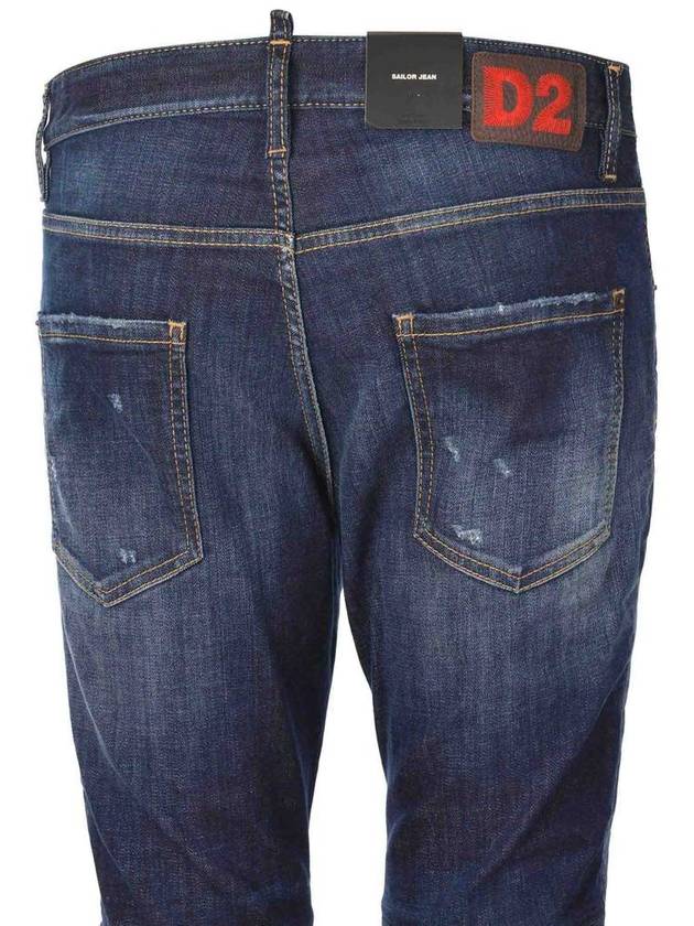 24FW Denim Straight Pants S74LB1590 S30664 470 NAVY BLUE - DSQUARED2 - BALAAN 5