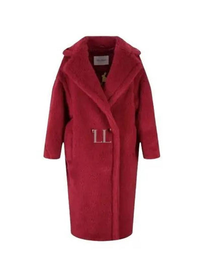 Lina Teddy Bear Icon Fur Coat Red - MAX MARA - BALAAN 2