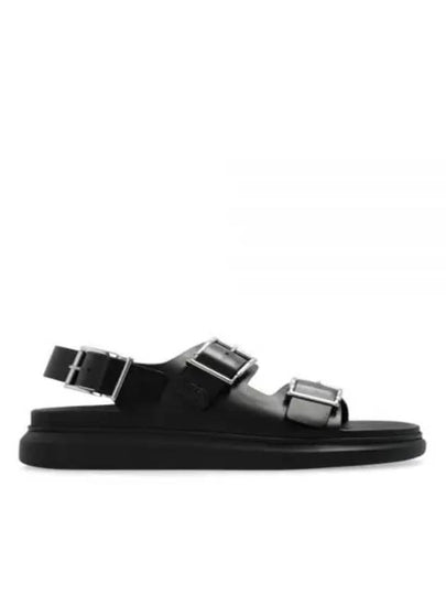 Hybrid Double Buckle Sandals Black - ALEXANDER MCQUEEN - BALAAN 2