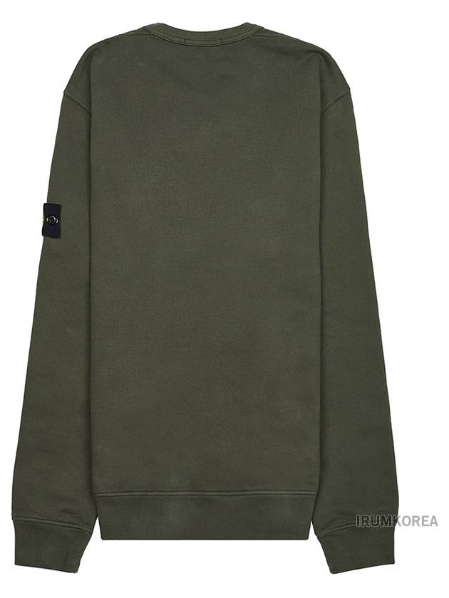 Wappen Patch Crew Neck Cotton Sweatshirt Musk Green - STONE ISLAND - BALAAN 3