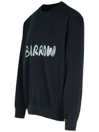 Barrow Black Cotton Sweatshirt - CLAIRE BARROW - BALAAN 2