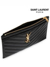 Monogram Quilted Clutch Bag Black - SAINT LAURENT - BALAAN 5