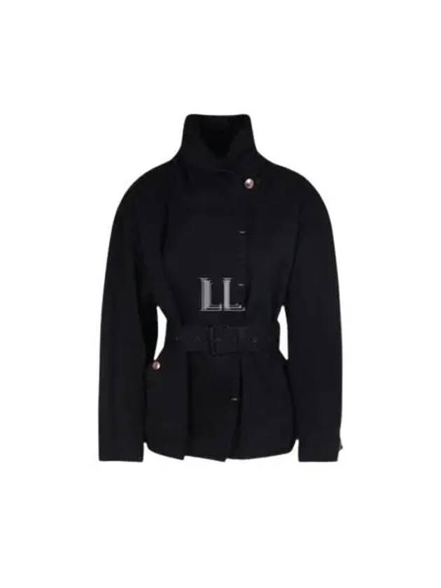 Plum Waist Belted Prunille Jacket Faded Black - ISABEL MARANT - BALAAN 2